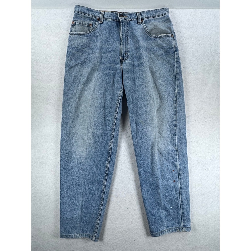 Vintage Levis 560 Loose Fit Tapered Leg Jeans Mens 34x32 Blue Made in USA 90s - Picture 2 of 12